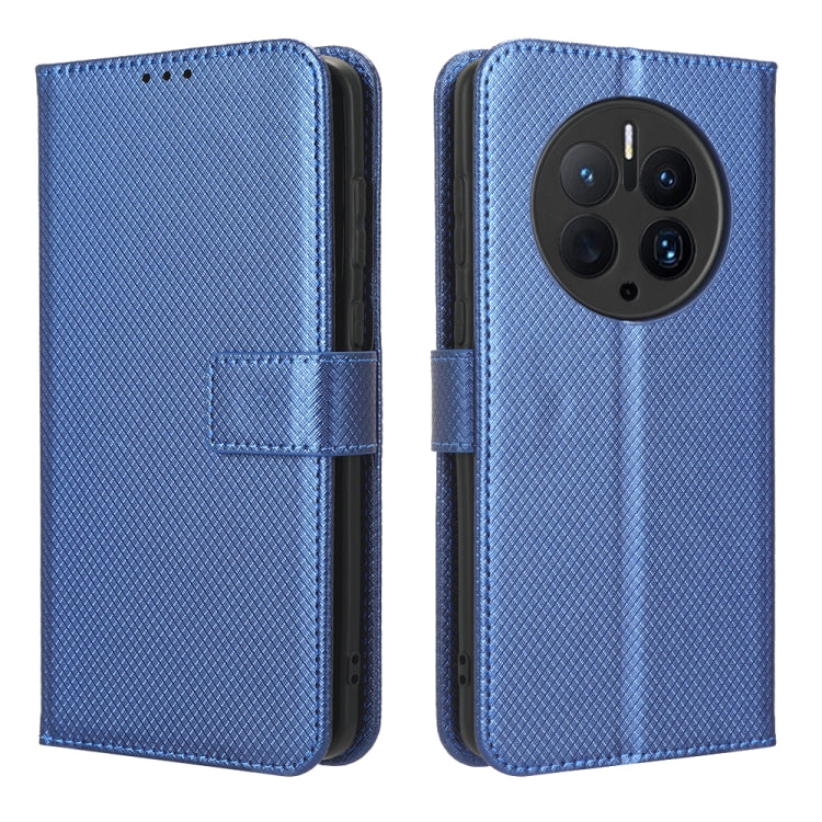 For Huawei Mate 50 Pro Diamond Texture Leather Phone Case