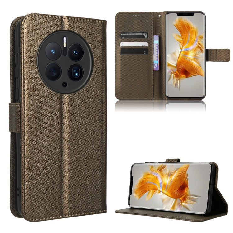 For Huawei Mate 50 Pro Diamond Texture Leather Phone Case