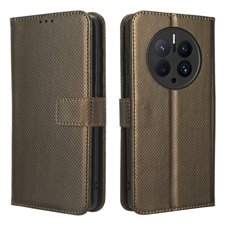 For Huawei Mate 50 Pro Diamond Texture Leather Phone Case