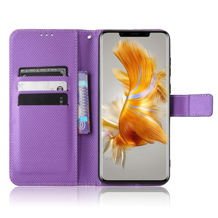 For Huawei Mate 50 Pro Diamond Texture Leather Phone Case