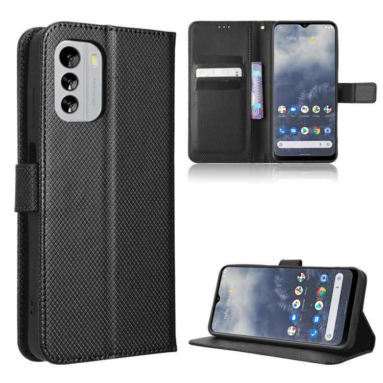 For Nokia G60 5G Diamond Texture Leather Phone Case