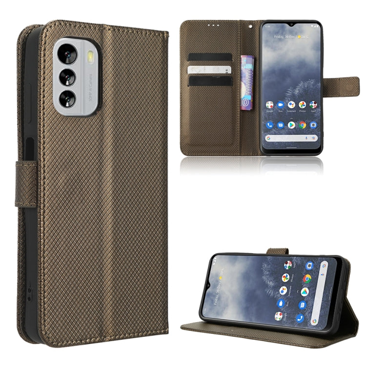 For Nokia G60 5G Diamond Texture Leather Phone Case