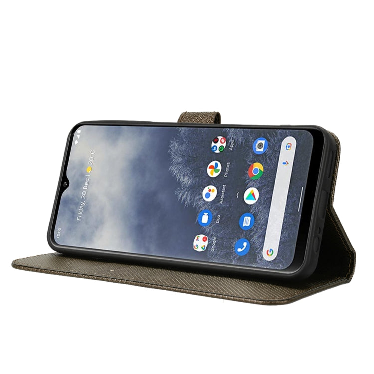 For Nokia G60 5G Diamond Texture Leather Phone Case