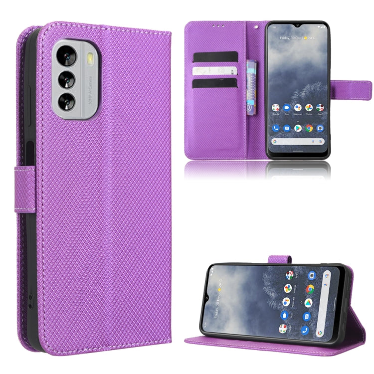 For Nokia G60 5G Diamond Texture Leather Phone Case