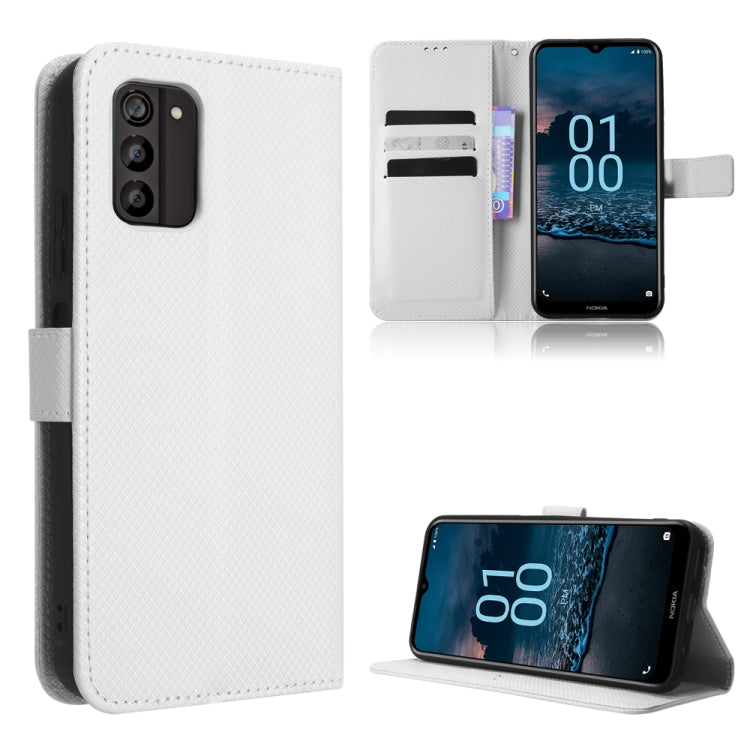 For Nokia G100 Diamond Texture Leather Phone Case