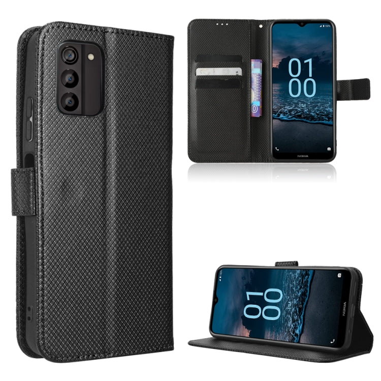 For Nokia G100 Diamond Texture Leather Phone Case