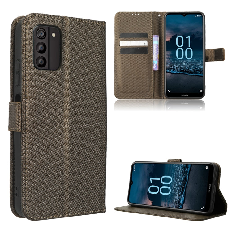 For Nokia G100 Diamond Texture Leather Phone Case