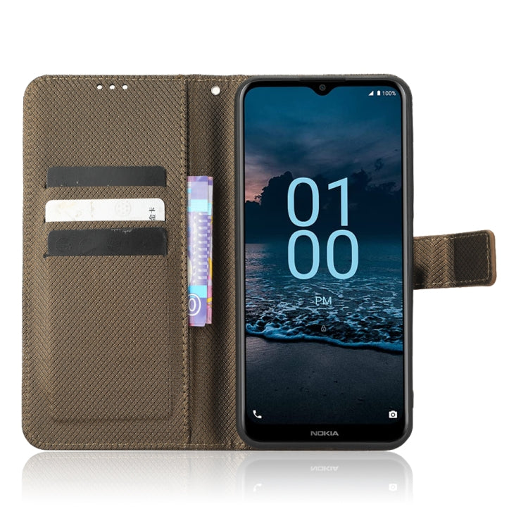 For Nokia G100 Diamond Texture Leather Phone Case