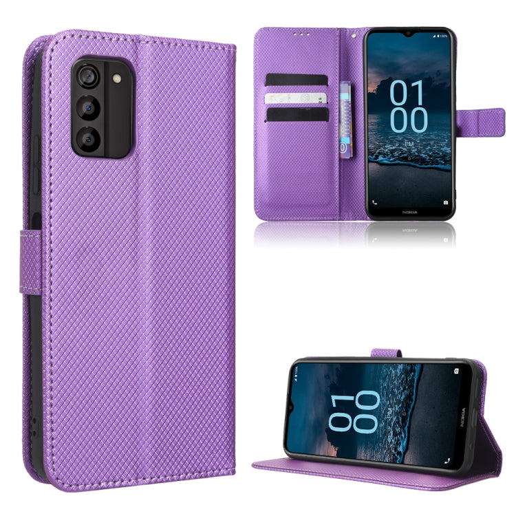 For Nokia G100 Diamond Texture Leather Phone Case