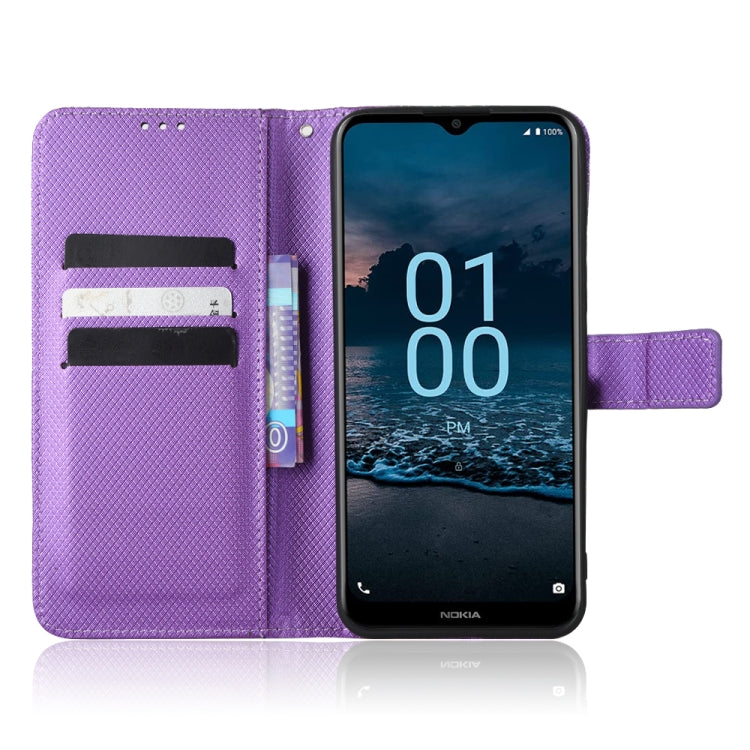 For Nokia G100 Diamond Texture Leather Phone Case
