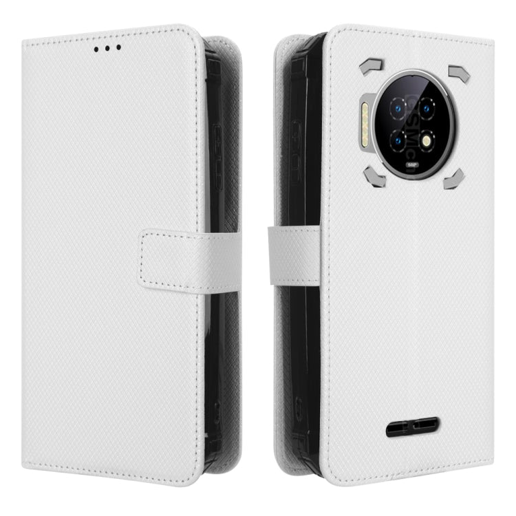 For Oukitel WP19 Diamond Texture Leather Phone Case