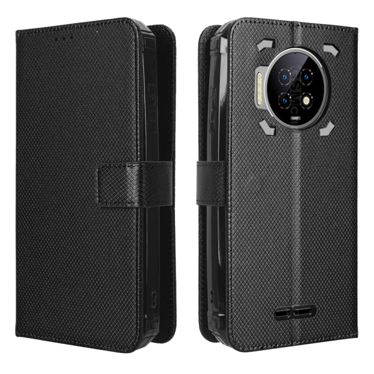 For Oukitel WP19 Diamond Texture Leather Phone Case