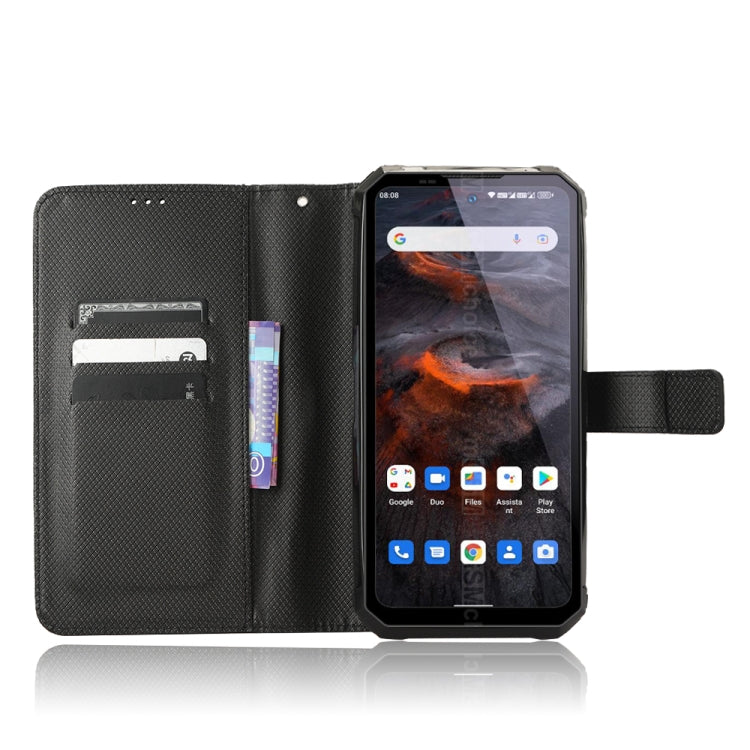 For Oukitel WP19 Diamond Texture Leather Phone Case