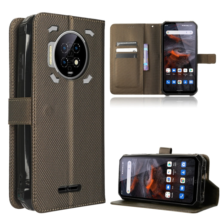 For Oukitel WP19 Diamond Texture Leather Phone Case