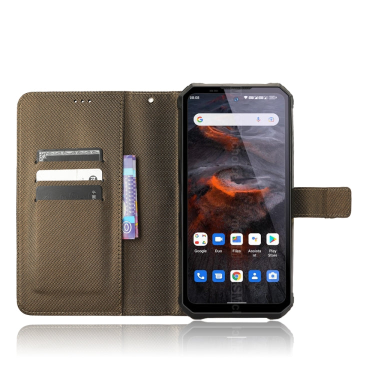 For Oukitel WP19 Diamond Texture Leather Phone Case