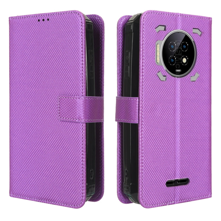For Oukitel WP19 Diamond Texture Leather Phone Case