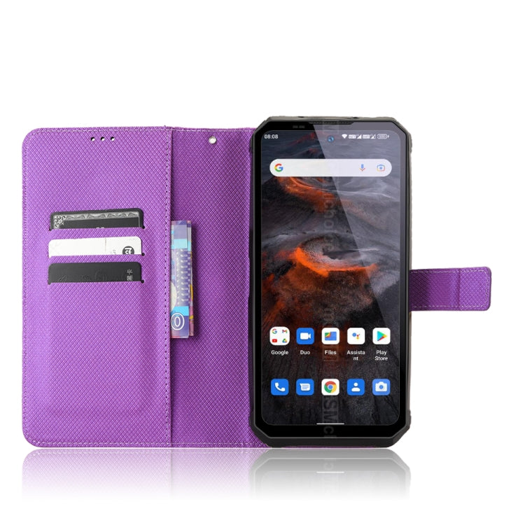 For Oukitel WP19 Diamond Texture Leather Phone Case