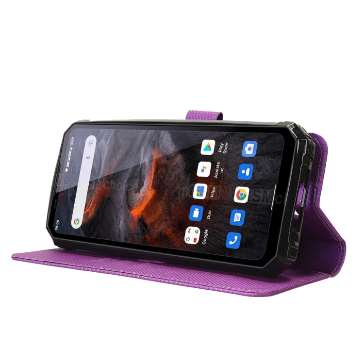 For Oukitel WP19 Diamond Texture Leather Phone Case