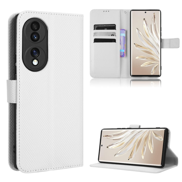 For Honor 70 5G Diamond Texture Leather Phone Case