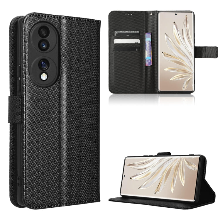 For Honor 70 5G Diamond Texture Leather Phone Case
