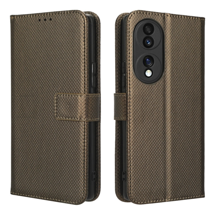 For Honor 70 5G Diamond Texture Leather Phone Case