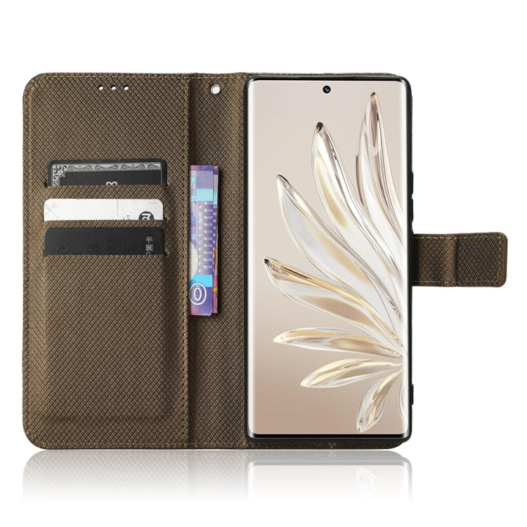 For Honor 70 5G Diamond Texture Leather Phone Case