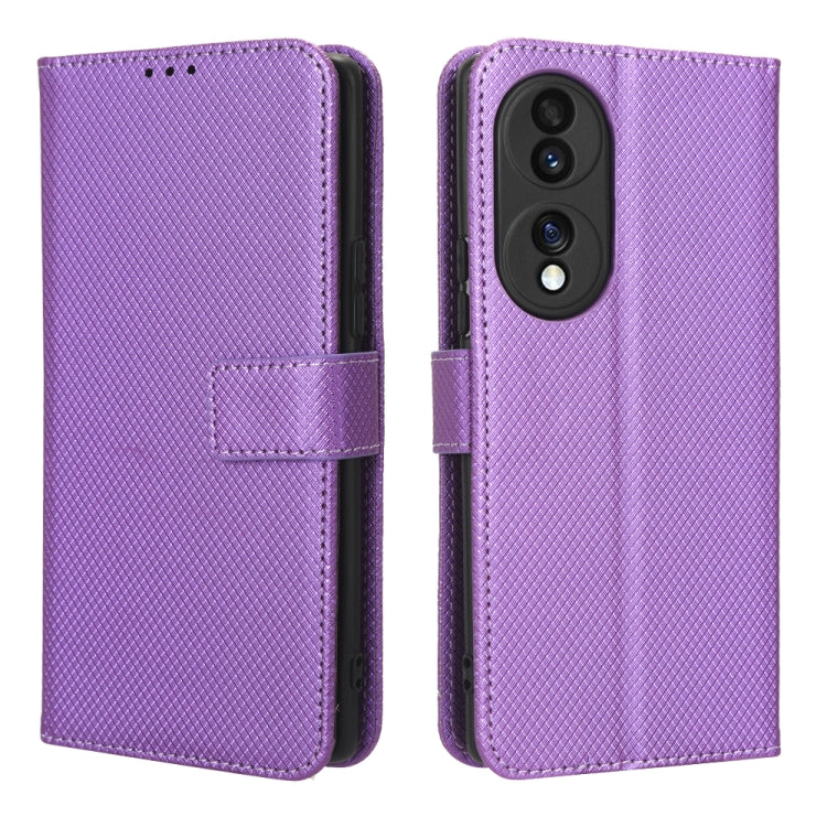 For Honor 70 5G Diamond Texture Leather Phone Case