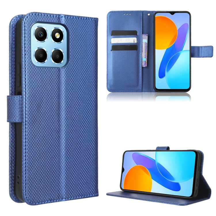 For Honor X8 5G Diamond Texture Leather Phone Case