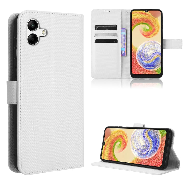 For Samsung Galaxy A04 Diamond Texture Leather Phone Case