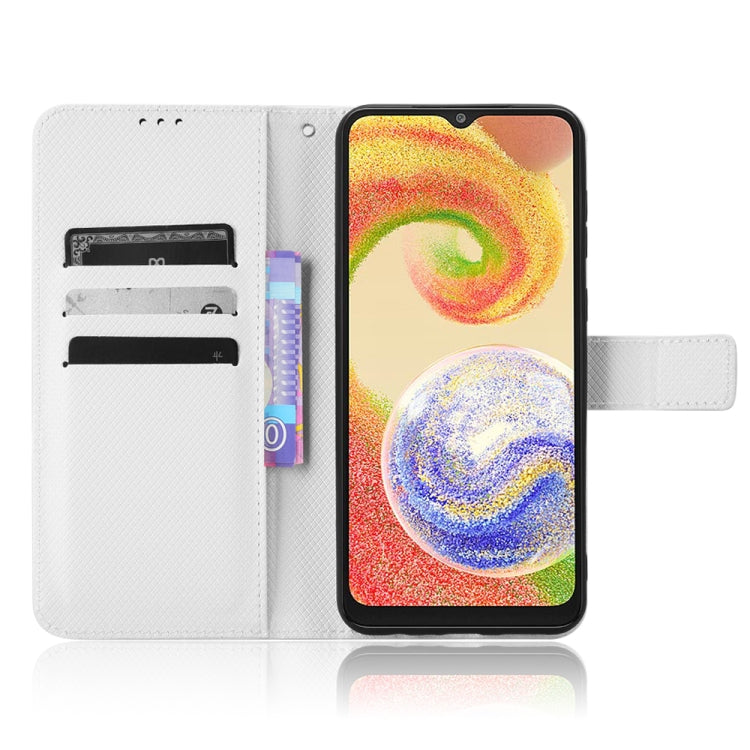 For Samsung Galaxy A04 Diamond Texture Leather Phone Case