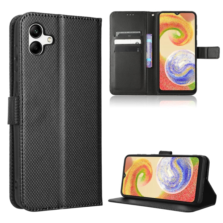For Samsung Galaxy A04 Diamond Texture Leather Phone Case