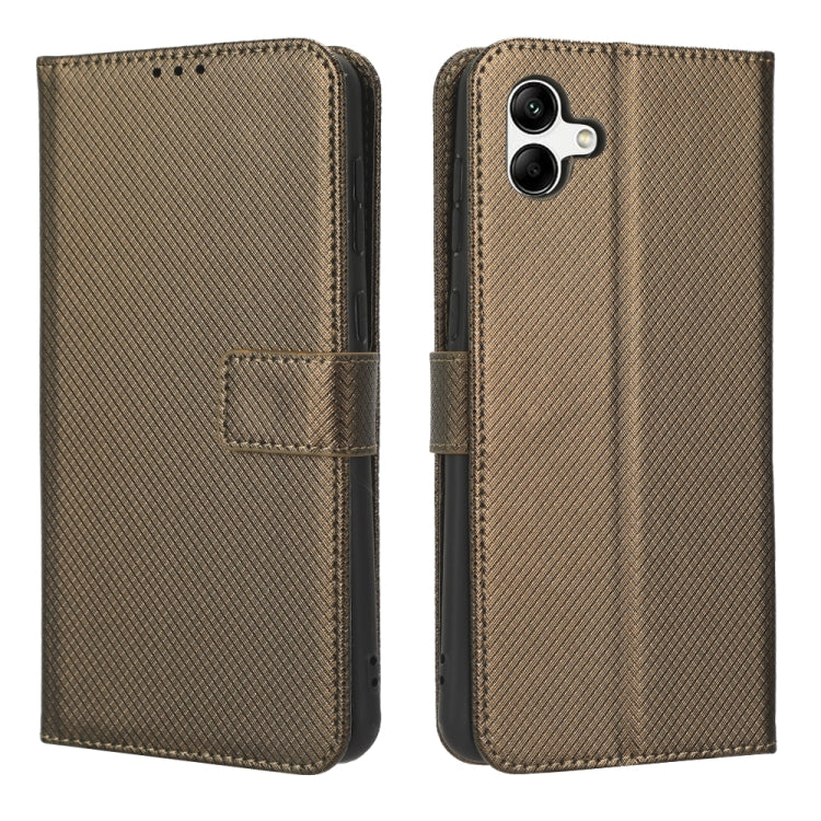 For Samsung Galaxy A04 Diamond Texture Leather Phone Case