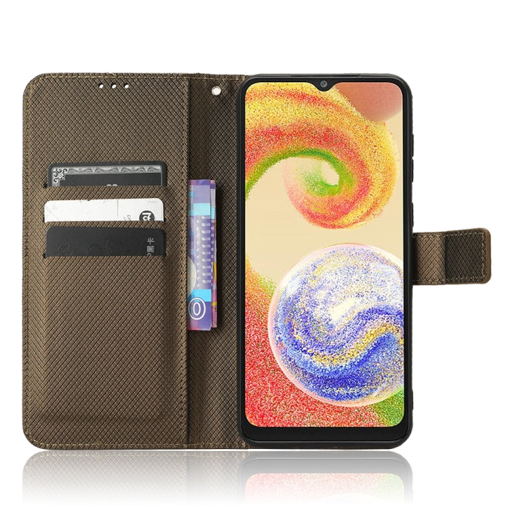 For Samsung Galaxy A04 Diamond Texture Leather Phone Case