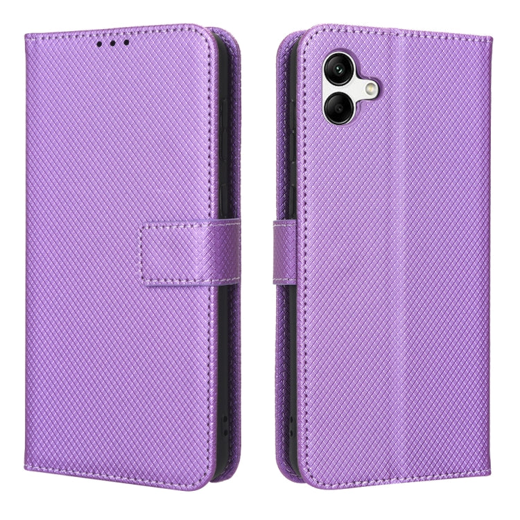 For Samsung Galaxy A04 Diamond Texture Leather Phone Case