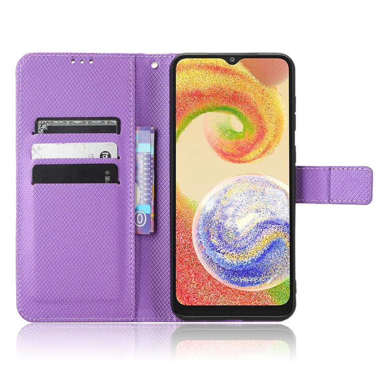 For Samsung Galaxy A04 Diamond Texture Leather Phone Case