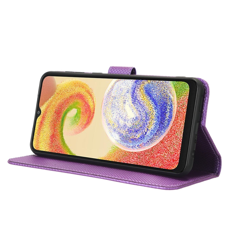 For Samsung Galaxy A04 Diamond Texture Leather Phone Case