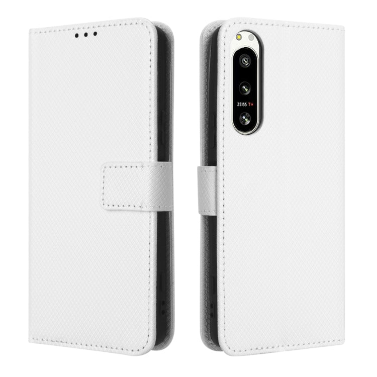 For Sony Xperia 5 IV Diamond Texture Leather Phone Case