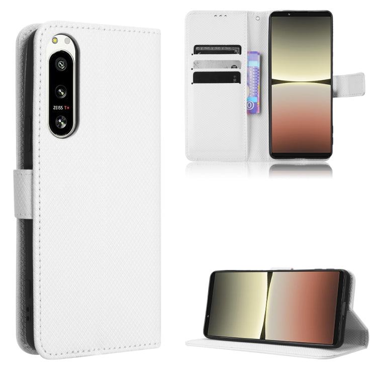For Sony Xperia 5 IV Diamond Texture Leather Phone Case