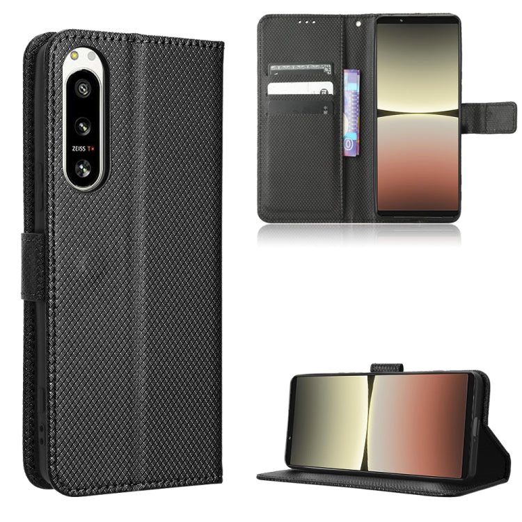For Sony Xperia 5 IV Diamond Texture Leather Phone Case