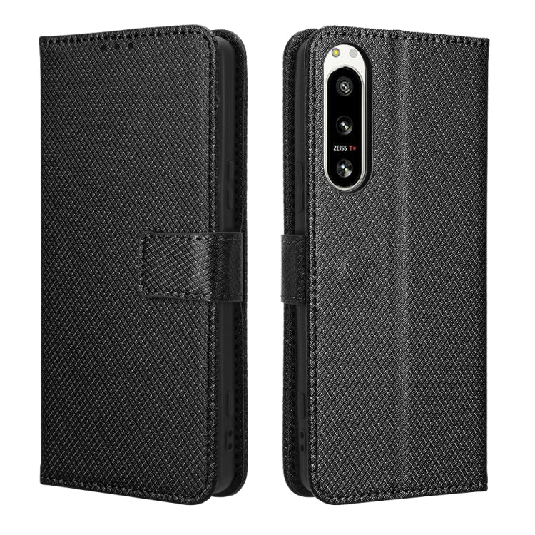 For Sony Xperia 5 IV Diamond Texture Leather Phone Case