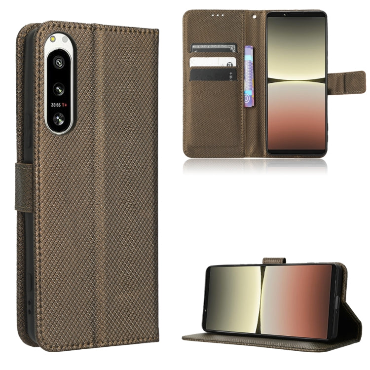 For Sony Xperia 5 IV Diamond Texture Leather Phone Case