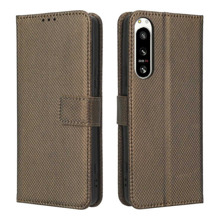 For Sony Xperia 5 IV Diamond Texture Leather Phone Case
