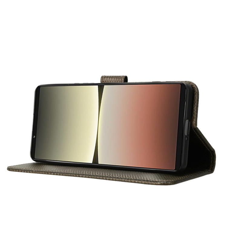 For Sony Xperia 5 IV Diamond Texture Leather Phone Case