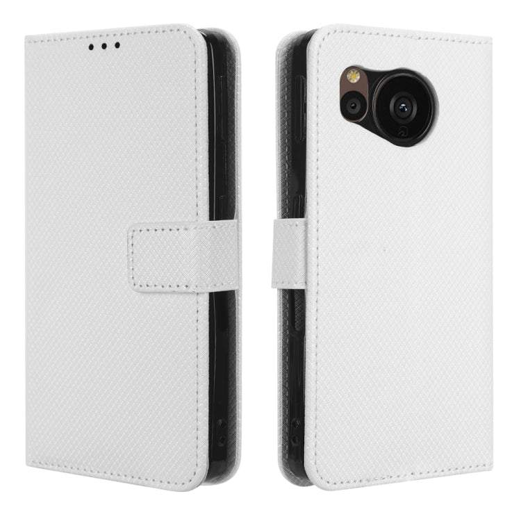 For Sharp Aquos Sense7 Plus Diamond Texture Leather Phone Case