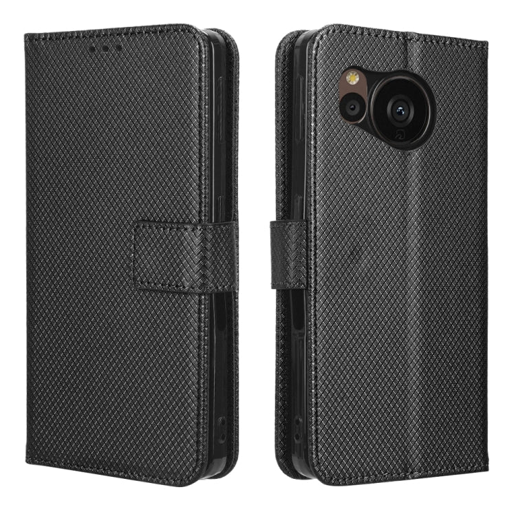 For Sharp Aquos Sense7 Plus Diamond Texture Leather Phone Case