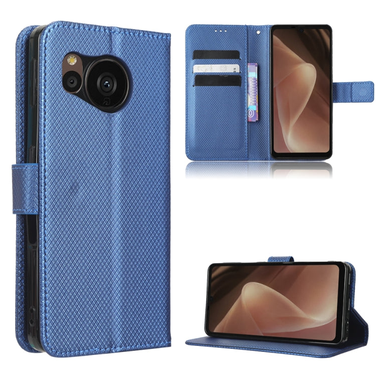 For Sharp Aquos Sense7 Plus Diamond Texture Leather Phone Case