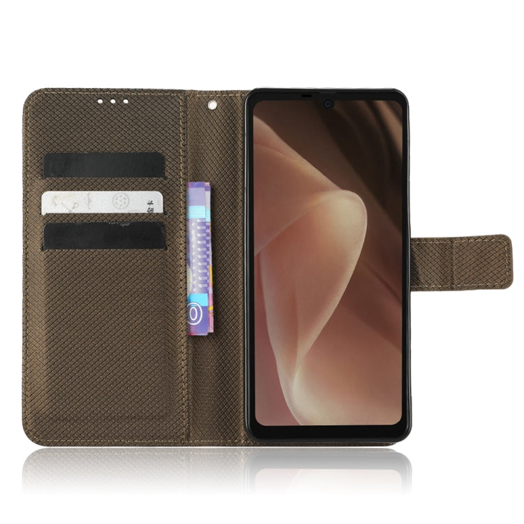 For Sharp Aquos Sense7 Plus Diamond Texture Leather Phone Case