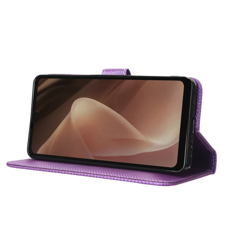 For Sharp Aquos Sense7 Plus Diamond Texture Leather Phone Case