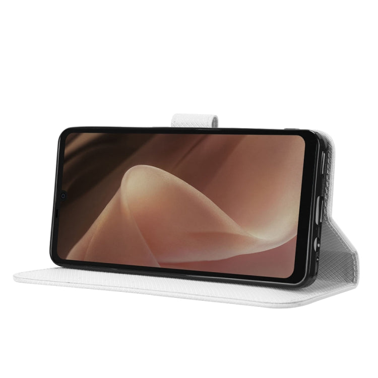 For Sharp Aquos Sense7 Diamond Texture Leather Phone Case