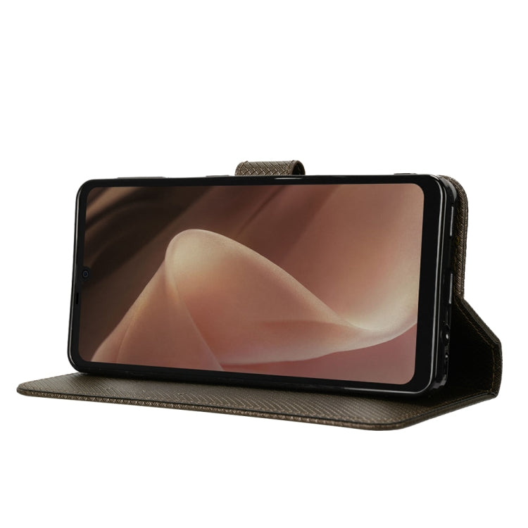 For Sharp Aquos Sense7 Diamond Texture Leather Phone Case